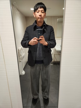 「MACOBER（マコバ）のアイテム」を使った、akkunn_akkunnさん（メンズ・180cm）の冬コーディネート