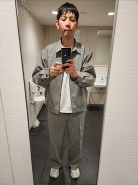 「GU（ジーユー）のアイテム（ブルゾン）」を使った、akkunn_akkunnさん（メンズ・180cm）の春コーディネート