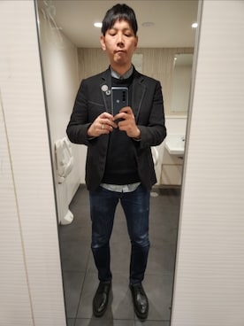 「アイテム（パンツ）」を使った、akkunn_akkunnさん（メンズ・180cm）の秋コーディネート