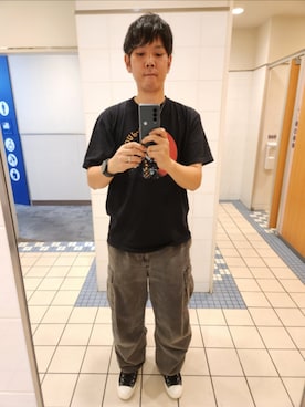 「アイテム（スニーカー）」を使った、akkunn_akkunnさん（メンズ・180cm）の夏コーディネート