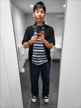 「POLO（ポロ）のアイテム（トップス）」を使った、akkunn_akkunnさん（メンズ・180cm）の秋コーディネート