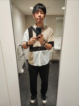 「CIAOPANIC（チャオパニック）のアイテム」を使った、akkunn_akkunnさん（メンズ・180cm）の秋コーディネート