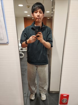 「ASICS（アシックス）のアイテム」を使った、akkunn_akkunnさん（メンズ・180cm）の夏コーディネート