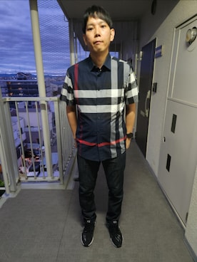 「アイテム（トップス）」を使った、akkunn_akkunnさん（メンズ・180cm）の春コーディネート