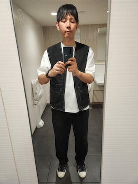 「CONVERSE（コンバース）のアイテム」を使った、akkunn_akkunnさん（メンズ・180cm）の夏コーディネート