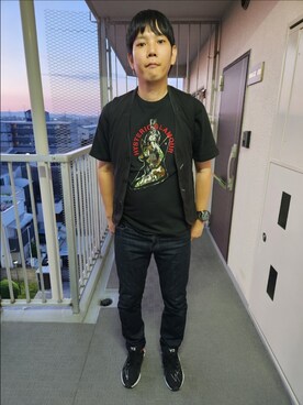「MARITHE + FRANCOIS GIRBAUD（マリテフランソワジルボー）のアイテム（ベスト）」を使った、akkunn_akkunnさん（メンズ・180cm）の夏コーディネート
