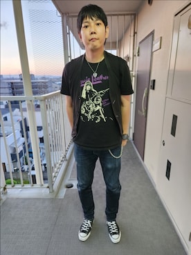 「MARITHE + FRANCOIS GIRBAUD（マリテフランソワジルボー）のアイテム（ベスト）」を使った、akkunn_akkunnさん（メンズ・180cm）の夏コーディネート