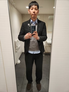 「Clarks（クラークス）のアイテム」を使った、akkunn_akkunnさん（メンズ・180cm）の春コーディネート