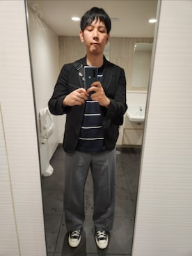 「BEAMS（ビームス）のアイテム」を使った、akkunn_akkunnさん（メンズ・180cm）の春コーディネート