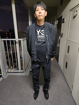 「アイテム（ブルゾン）」を使った、akkunn_akkunnさん（メンズ・180cm）の秋コーディネート