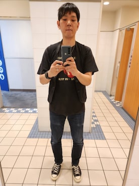 「MARITHE + FRANCOIS GIRBAUD（マリテフランソワジルボー）のアイテム（アクセサリー）」を使った、akkunn_akkunnさん（メンズ・180cm）の春コーディネート