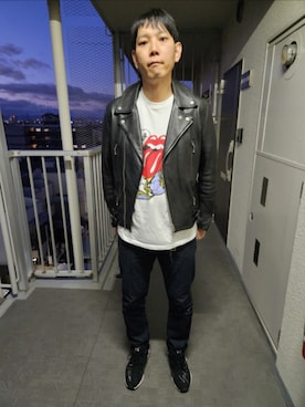 「Y-3（ワイスリー）のアイテム」を使った、akkunn_akkunnさん（メンズ・180cm）の春コーディネート