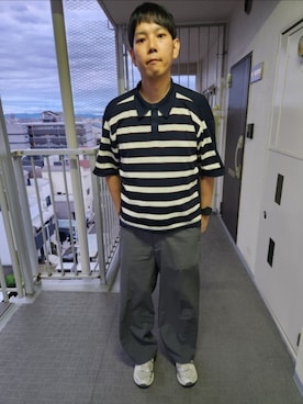 「アイテム（トップス）」を使った、akkunn_akkunnさん（メンズ・180cm）の春コーディネート