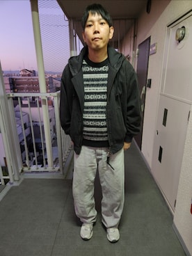 「アイテム（パンツ）」を使った、akkunn_akkunnさん（メンズ・180cm）の秋コーディネート