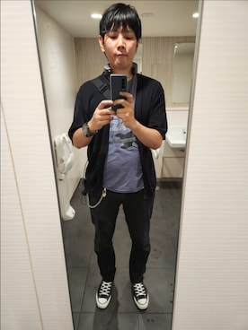 「アイテム（ウォレットチェーン）」を使った、akkunn_akkunnさん（メンズ・180cm）の夏コーディネート