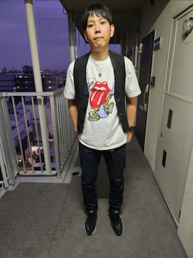 「Y-3（ワイスリー）のアイテム」を使った、akkunn_akkunnさん（メンズ・180cm）の春コーディネート