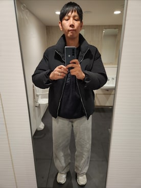 「アイテム（スウェット）」を使った、akkunn_akkunnさん（メンズ・180cm）の冬コーディネート