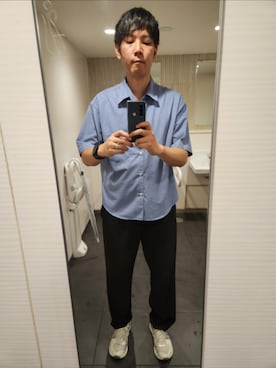「ASICS（アシックス）のアイテム」を使った、akkunn_akkunnさん（メンズ・180cm）の夏コーディネート