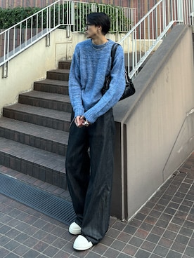 「アイテム（ウォレットチェーン）」を使った、Harutoさん（メンズ・180cm・10代）の冬コーディネート