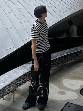 「YOLO（ヨーロ）のアイテム」を使った、Harutoさん（メンズ・180cm）の春コーディネート