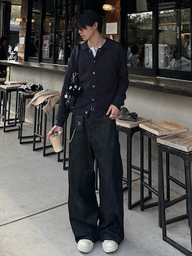 「Adoon plain（アドーンプレーン）のアイテム」を使った、Harutoさん（メンズ・180cm）の春コーディネート