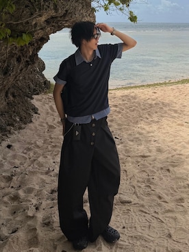 「MERRELL（メレル）のアイテム」を使った、Harutoさん（メンズ・180cm）の夏コーディネート