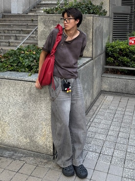 「アイテム（Tシャツ/カットソー）」を使った、Harutoさん（メンズ・180cm・10代）の夏コーディネート