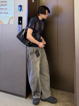 「WISH FOR EVER（ウィッシュフォーエバー）のアイテム」を使った、Harutoさん（メンズ・180cm）の春コーディネート