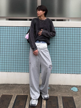 「アイテム（ウォレットチェーン）」を使った、Harutoさん（メンズ・180cm・20代）の秋コーディネート