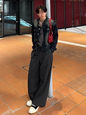 「アイテム（ジャケット/アウター）」を使った、Harutoさん（メンズ・180cm）の春コーディネート