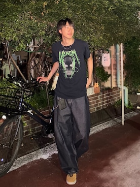 「アイテム（コインケース）」を使った、Harutoさん（メンズ・180cm）の秋コーディネート