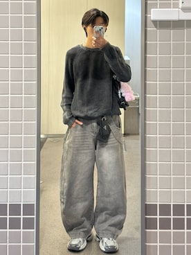 「アイテム（コインケース）」を使った、Harutoさん（メンズ・180cm）の秋コーディネート