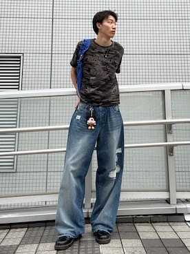 「アイテム（ショルダーバッグ）」を使った、Harutoさん（メンズ・180cm・10代）の夏コーディネート