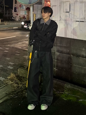 「アイテム（ウォレットチェーン）」を使った、Harutoさん（メンズ・180cm・10代）の冬コーディネート