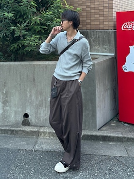 「アイテム（コインケース）」を使った、Harutoさん（メンズ・180cm）の秋コーディネート