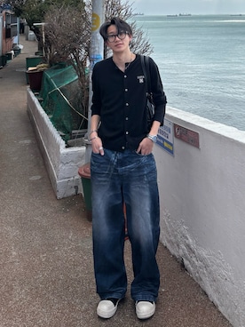 「SPINNS（スピンズ）のアイテム」を使った、Harutoさん（メンズ・180cm）の冬コーディネート