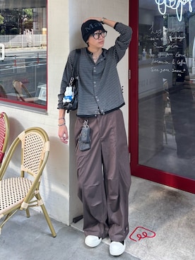 「アイテム（ニットキャップ/ビーニー）」を使った、Harutoさん（メンズ・180cm・10代）の秋コーディネート