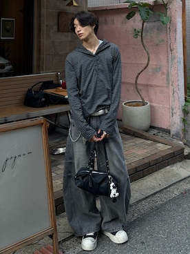 「WESTBOY（ウエストボーイ）のアイテム」を使った、Harutoさん（メンズ・180cm）の秋コーディネート