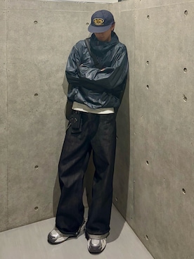 「アイテム（ボディバッグ/ウエストポーチ）」を使った、Harutoさん（メンズ・180cm）の秋コーディネート