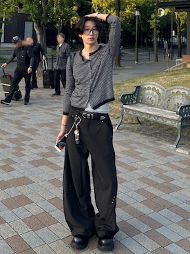 「SVEC（シュベック）のアイテム」を使った、Harutoさん（メンズ・180cm）の秋コーディネート