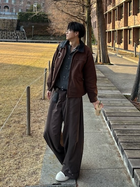 Harutoさん（メンズ・180cm）の冬コーディネート