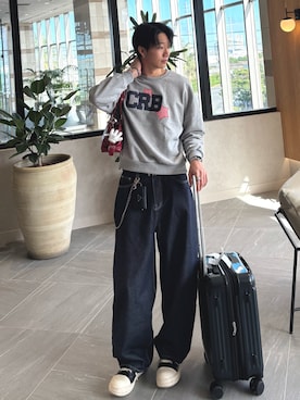 「アイテム（デジタル腕時計）」を使った、Harutoさん（メンズ・180cm）の秋コーディネート