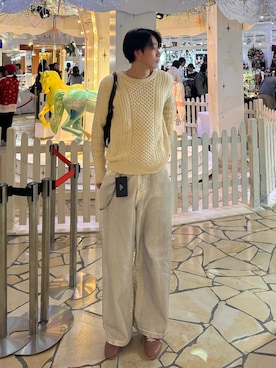 「アイテム（ネックレス）」を使った、Harutoさん（メンズ・180cm・10代）の冬コーディネート