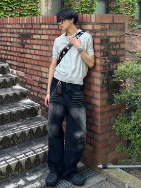 「MERRELL（メレル）のアイテム」を使った、Harutoさん（メンズ・180cm）の春コーディネート