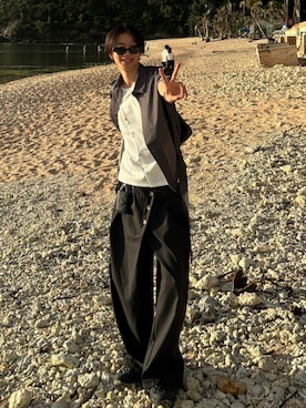 「MERRELL（メレル）のアイテム」を使った、Harutoさん（メンズ・180cm）の夏コーディネート