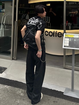 「AAKAM（アーカム）のアイテム」を使った、Harutoさん（メンズ・180cm）の夏コーディネート