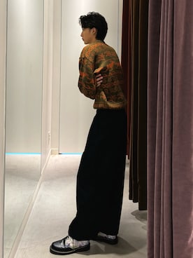 「アイテム（デジタル腕時計）」を使った、Harutoさん（メンズ・180cm）の秋コーディネート