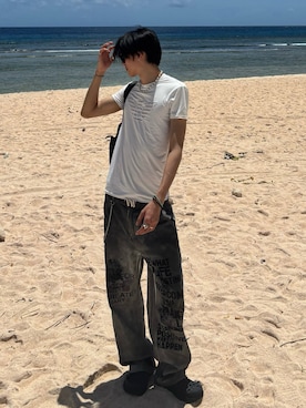 「MERRELL（メレル）のアイテム」を使った、Harutoさん（メンズ・180cm）の夏コーディネート