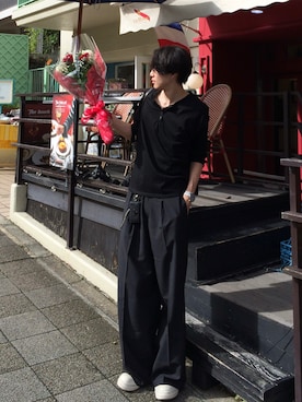 「DIESEL（ディーゼル）のアイテム」を使った、Harutoさん（メンズ・180cm）の夏コーディネート