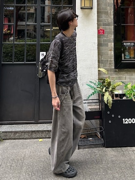 「WISH FOR EVER（ウィッシュフォーエバー）のアイテム」を使った、Harutoさん（メンズ・180cm）の春コーディネート